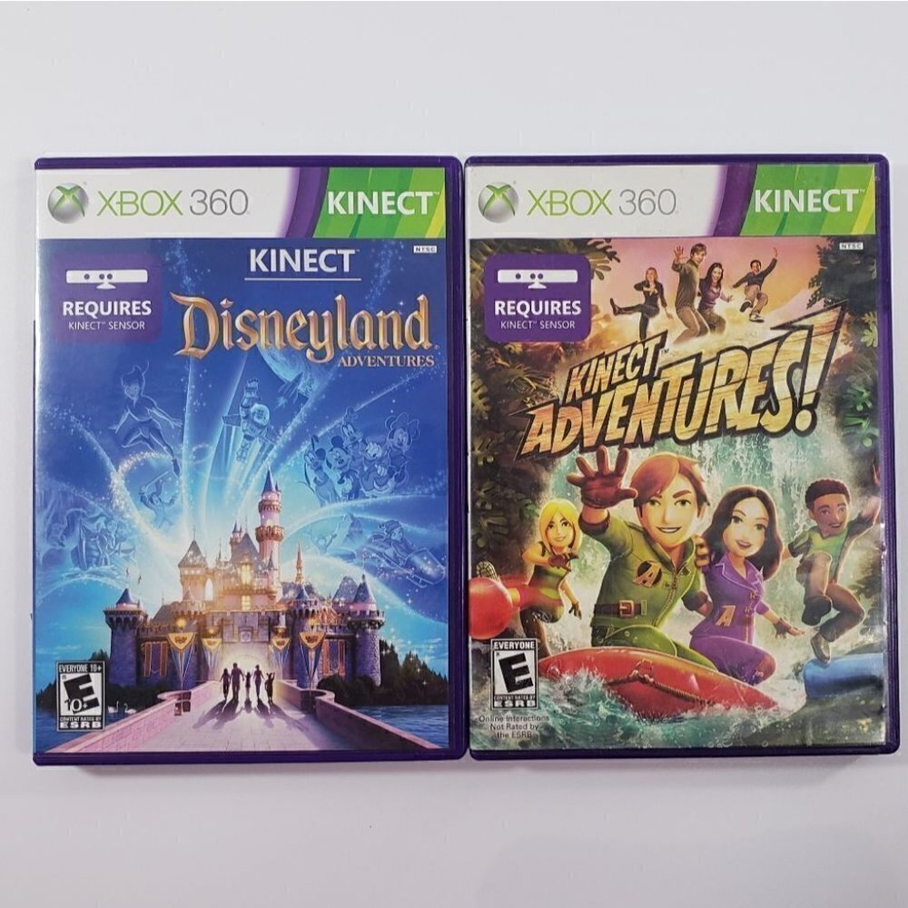Kinect Adventures and Disneyland Adventures Xbox 360 Kinect Games